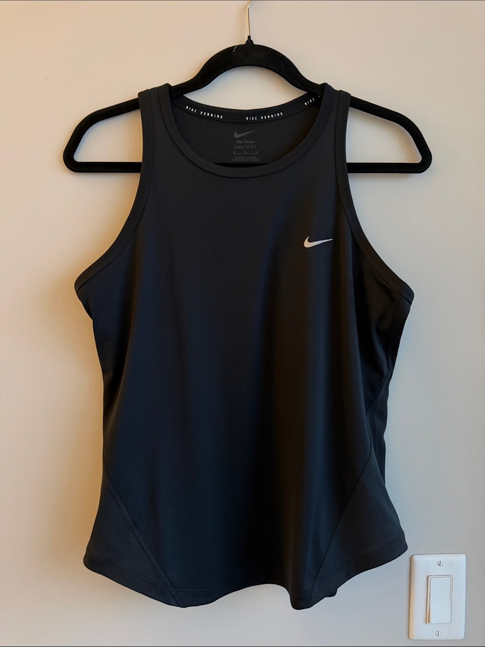 Nike Black Women's DRI-FIT running tank top